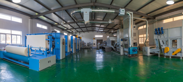 Dòng sản xuất cảm giác bằng sợi thủy tinh cần dòng sản xuất không dệt