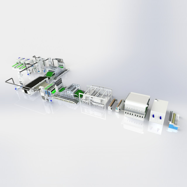 Dây chuyền sản xuất spunlace tốc độ cao mặt nạ mặt nạ