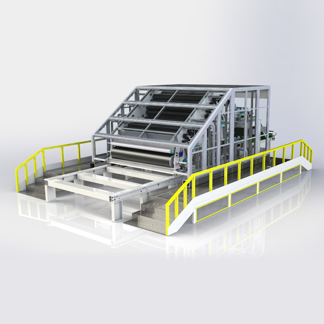 Máy đánh thẻ bằng thép không gỉ tự động Viscose